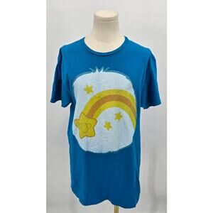 Women’s Medium Graphic Tee – Happy Rainbow Star – Retro Style